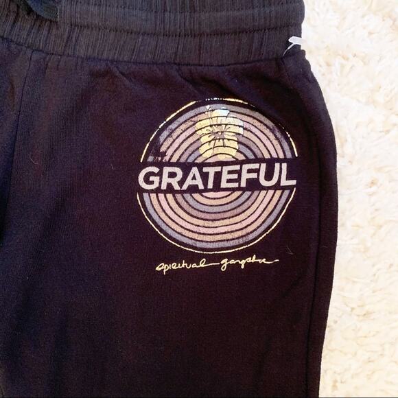 Spiritual Gangster Black Grateful Medallion Bliss Jogger X Small - Picture 3 of 7